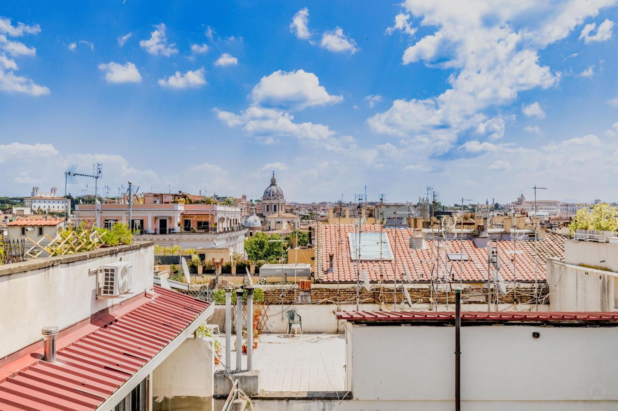 Attico Nel Cuore Di Roma Con Box Privato Per Auto Buitenkant foto