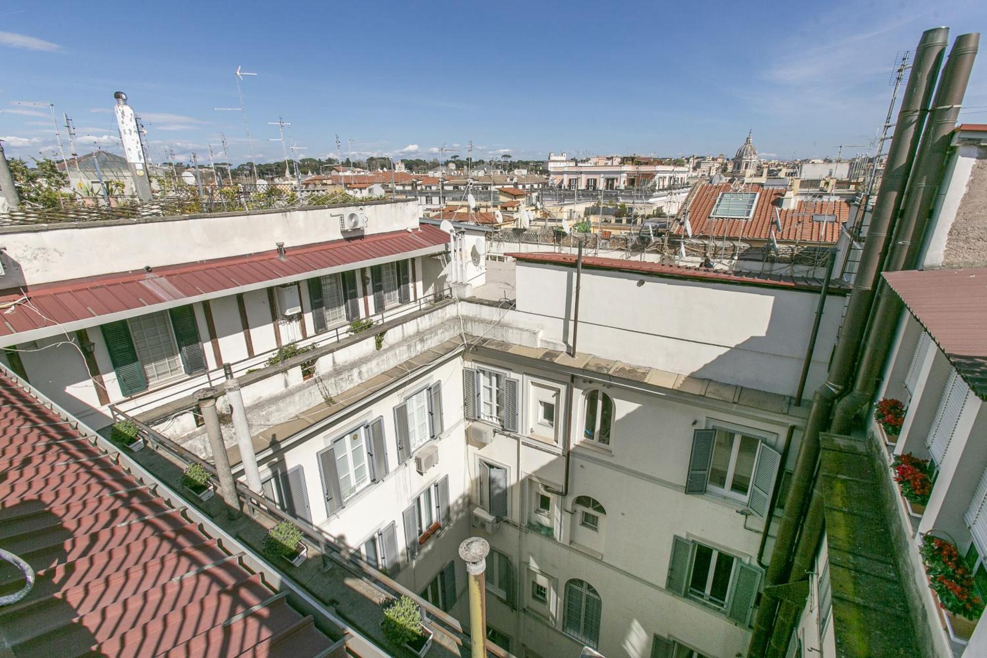 Attico Nel Cuore Di Roma Con Box Privato Per Auto Buitenkant foto
